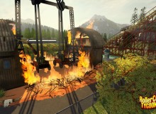 rollercoaster tycoon world screenshot fire